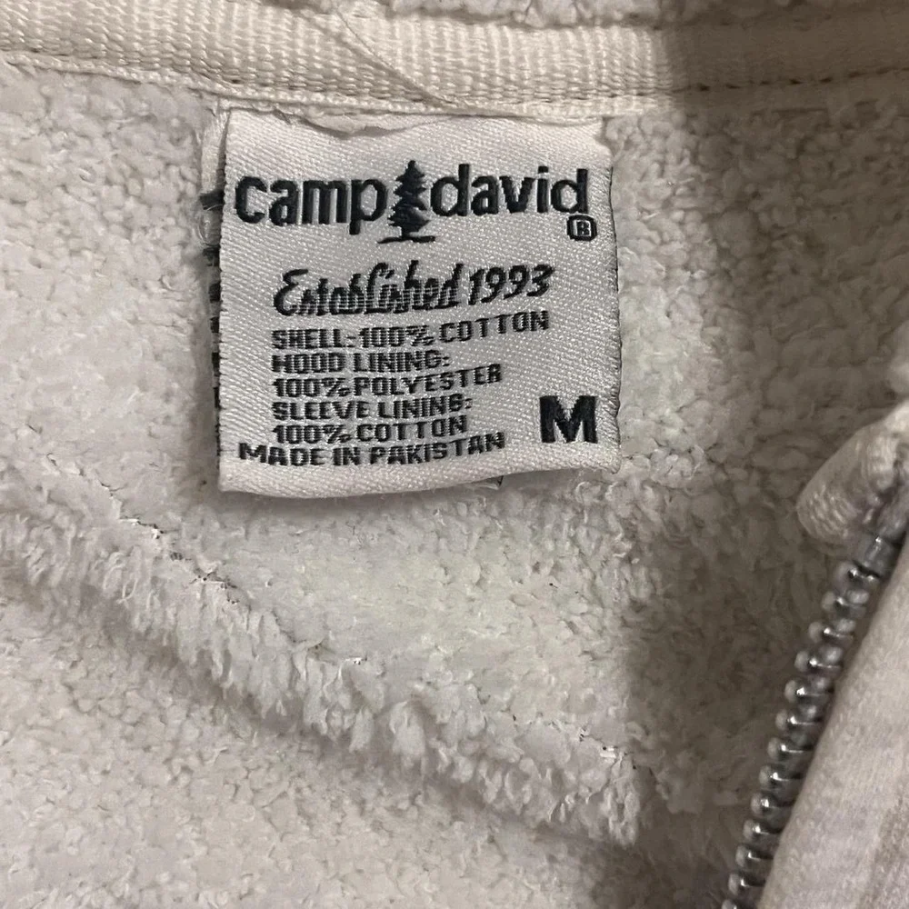 Camp David Women's Size Medium Full Zip Sherpa Lined Hoodie Y2K Design Surf